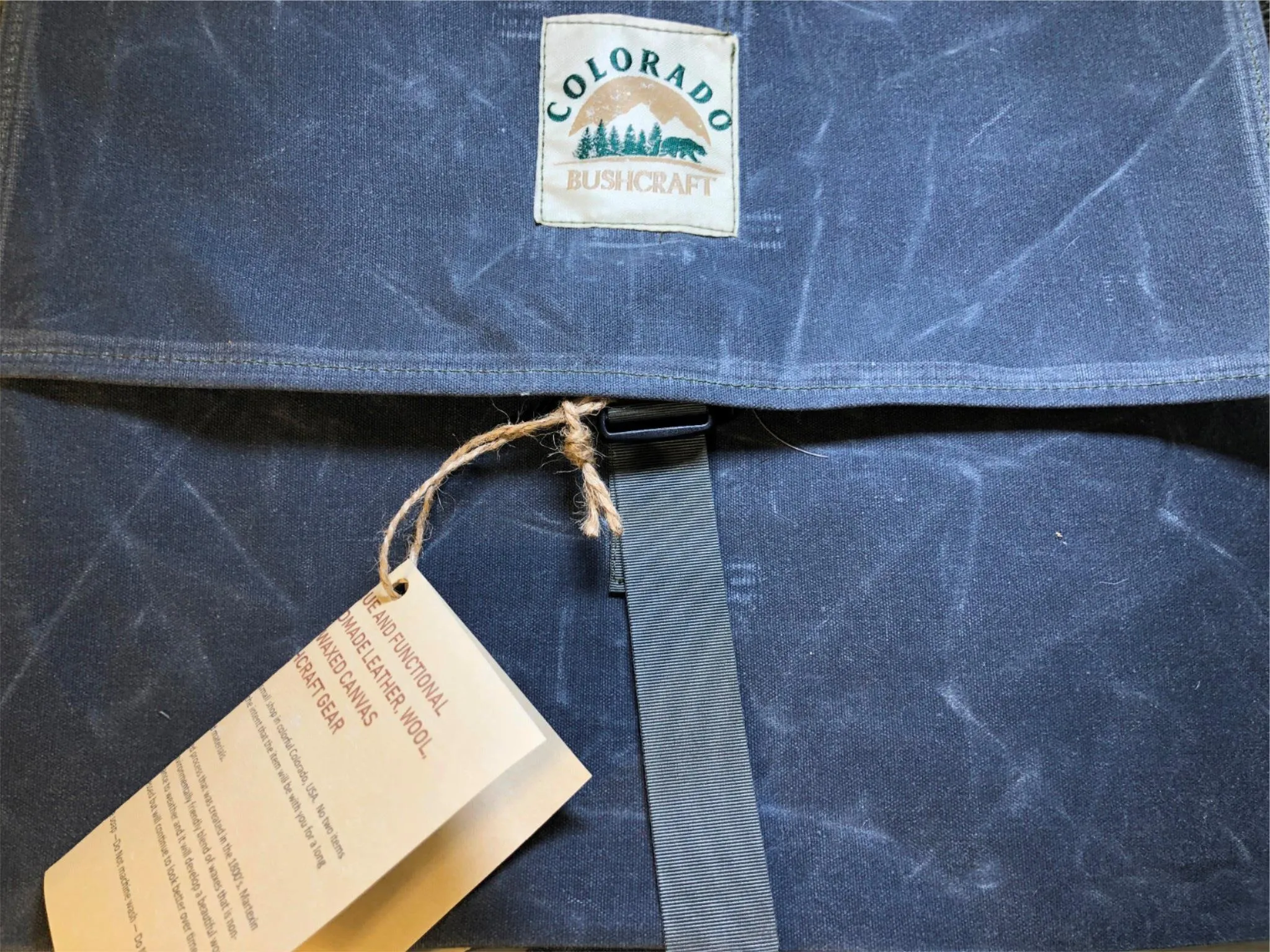 Handmade Waxed Canvas Bushcraft Mail Pouch Haversack Bag Foraging Hiking (Various Colors)