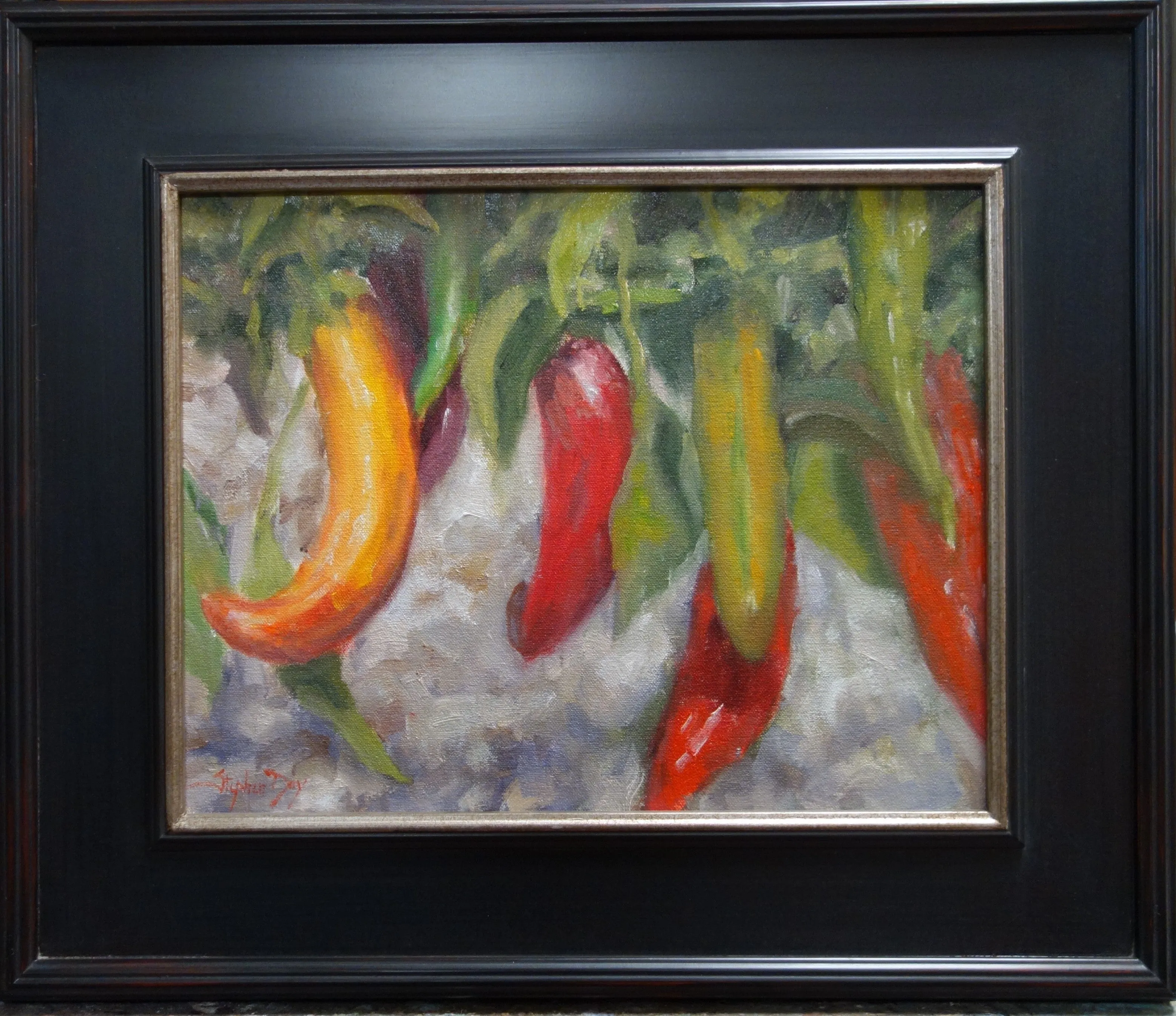 Hatch Peppers on the Vine