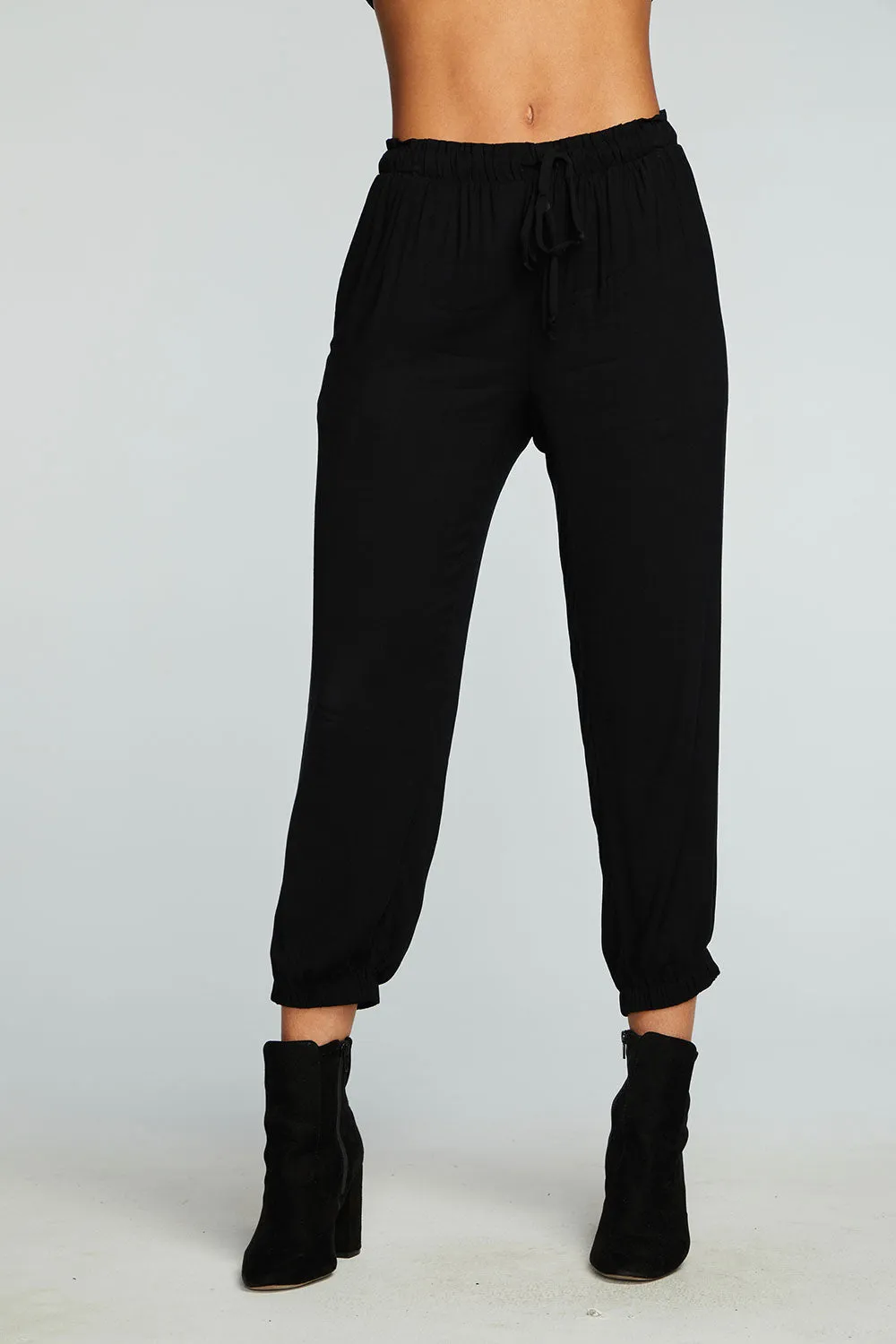 Heirloom Wovens Cropped Paperbag Waist Pant