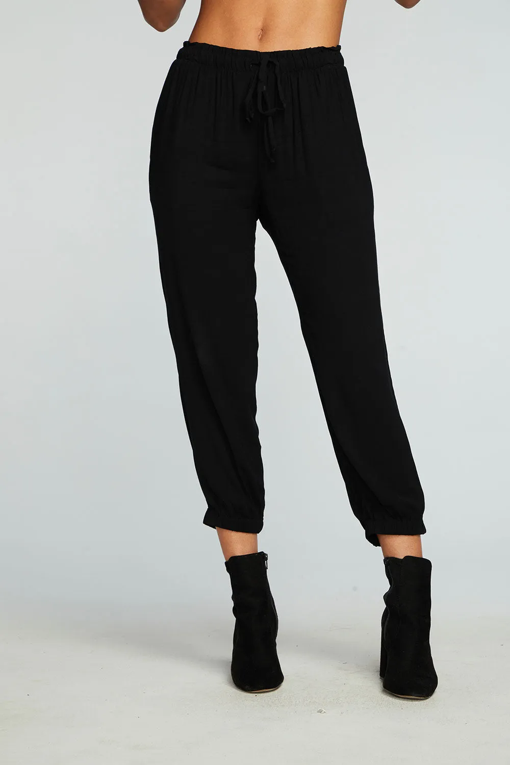 Heirloom Wovens Cropped Paperbag Waist Pant