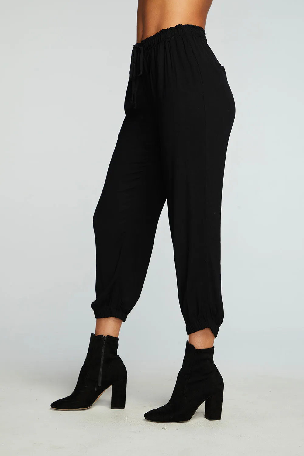 Heirloom Wovens Cropped Paperbag Waist Pant