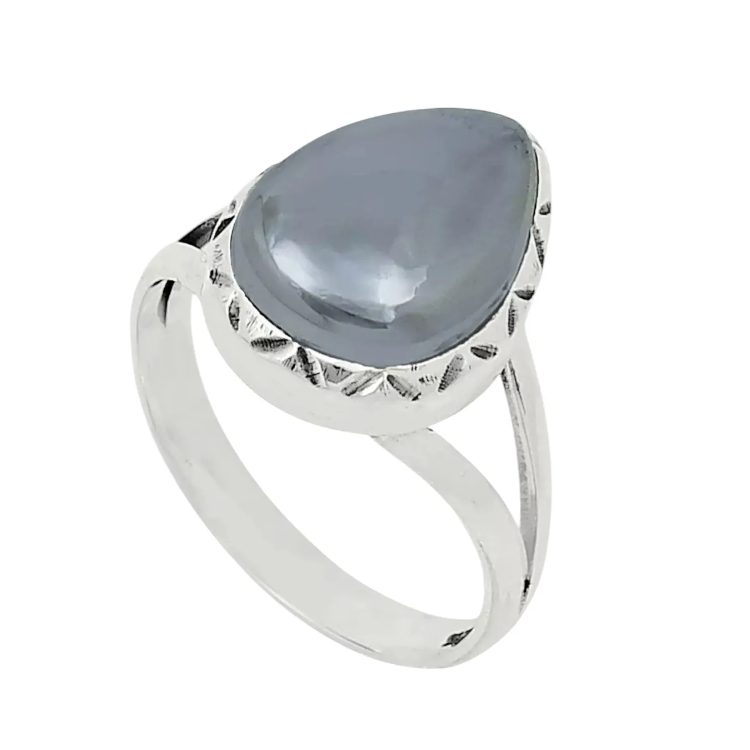 Hematite Solid 925 Sterling Silver Ring