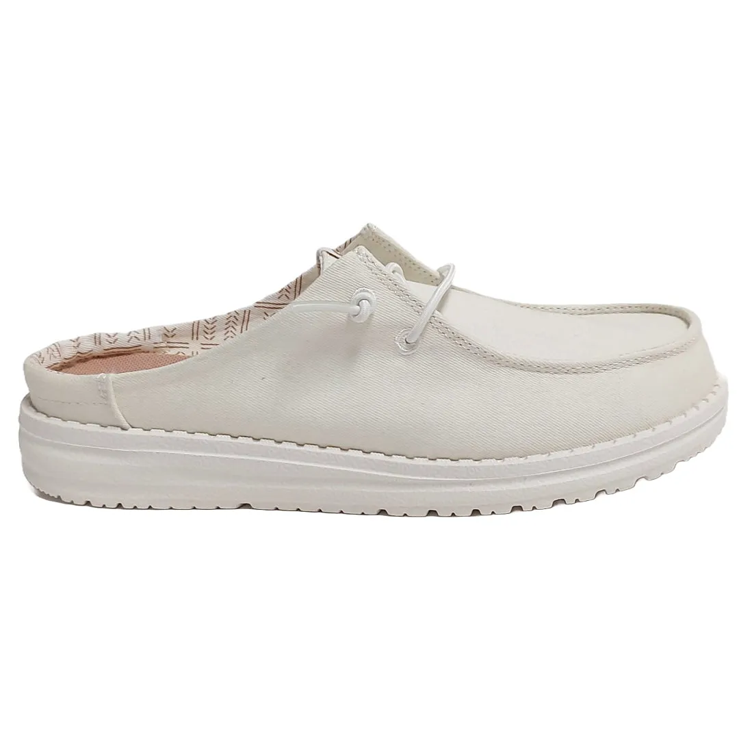 HEY DUDE- WOMEN'S WENDY SLIP STRETCH CANVAS SHOE