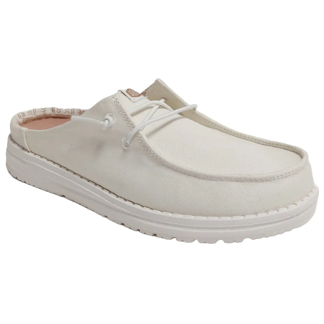 HEY DUDE- WOMEN'S WENDY SLIP STRETCH CANVAS SHOE