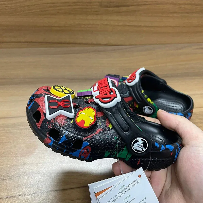 Hole Sandals Slippers Kawaii Eva Anime Home Shoes Outdoor Casual Breathable Beach Shoes Summer Slippers For Kids Gift