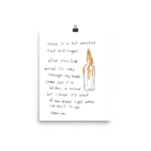 Hot Whisper, Poster Print