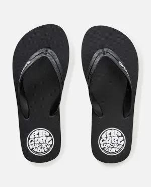 Icons Bloom Open Toe Boy - Black/White