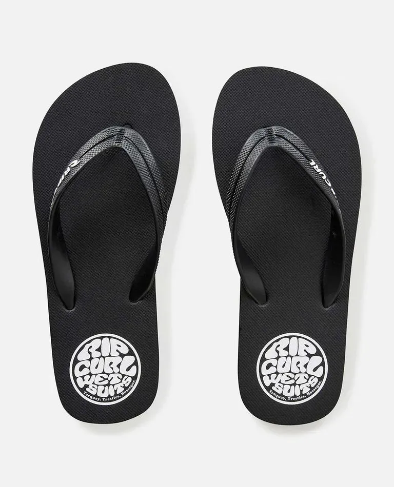 Icons Bloom Open Toe Boy - Black/White