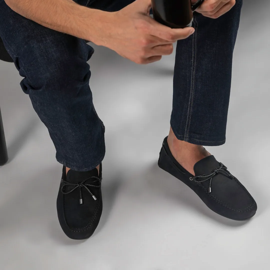 Influence Nubuck Moccasin | Dark Blue