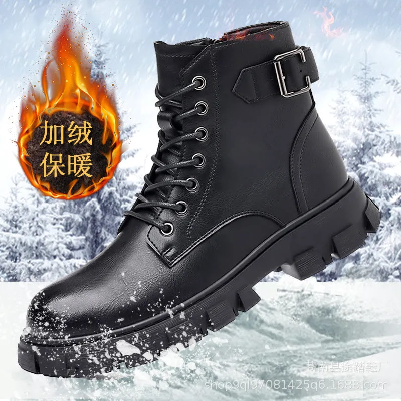 INSTOCK-2023 autumn and winter men's thick-soled motorcycle