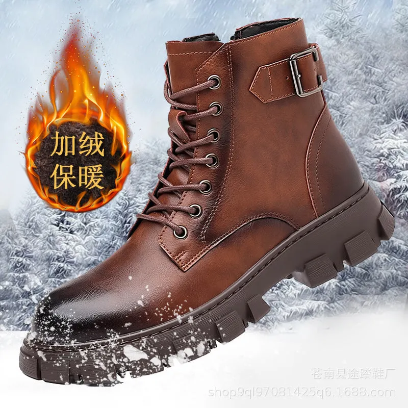 INSTOCK-2023 autumn and winter men's thick-soled motorcycle