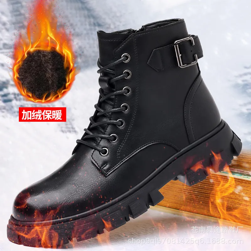 INSTOCK-2023 autumn and winter men's thick-soled motorcycle