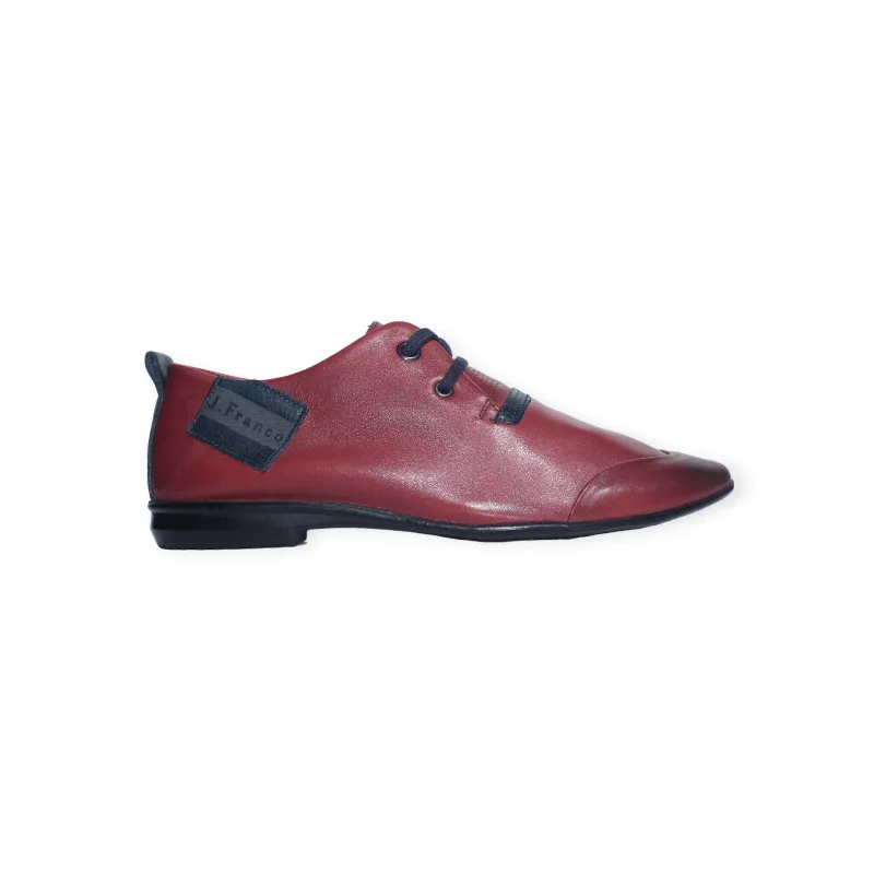 James Franco Casual Leather Shoe Maroon