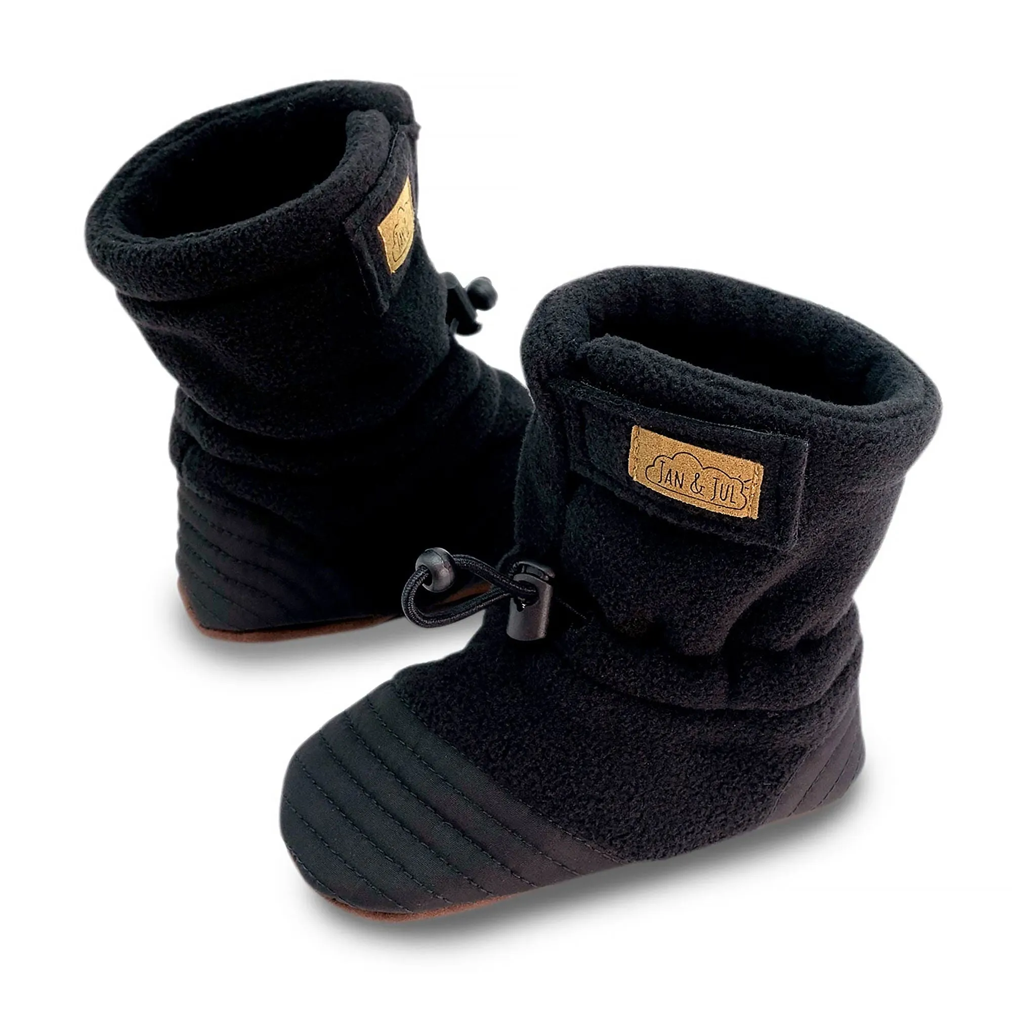 Jan & Jul Stay-Put Cozy Booties - Black
