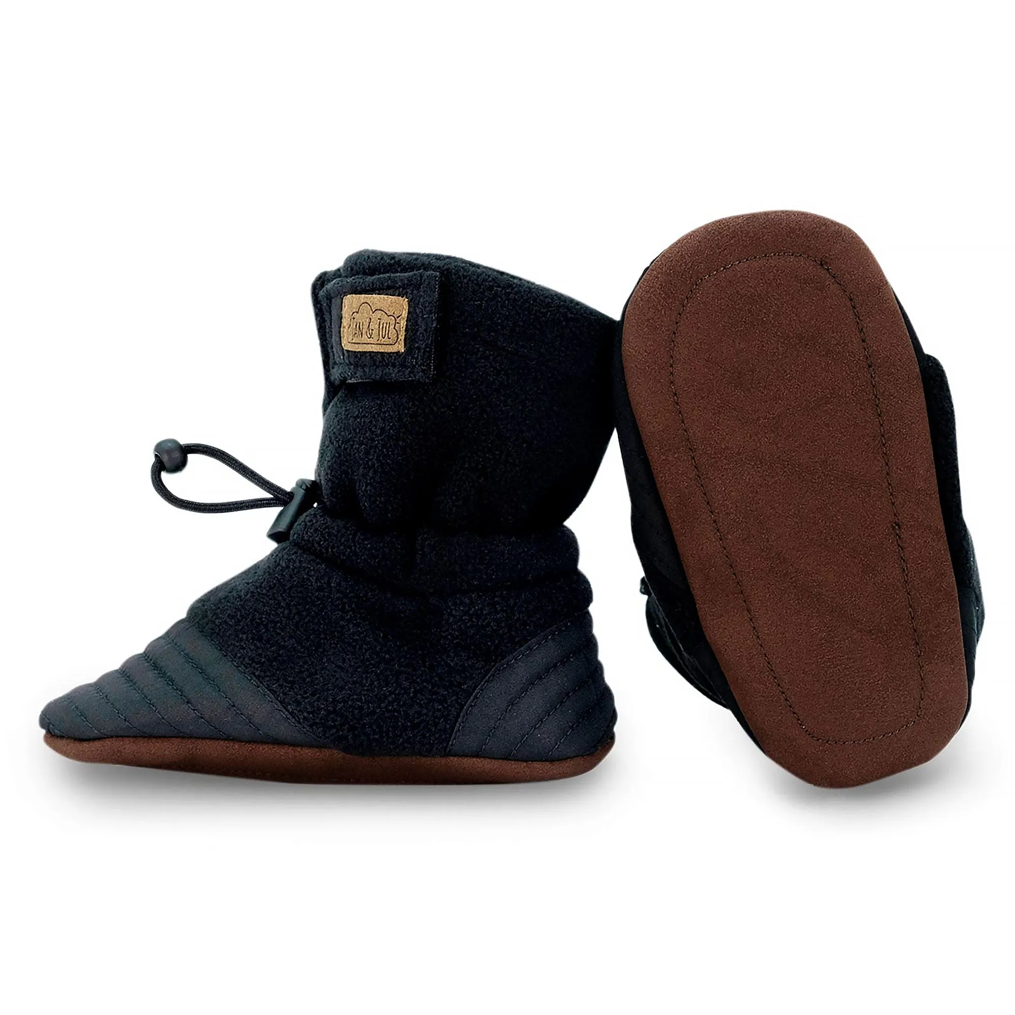 Jan & Jul Stay-Put Cozy Booties - Black