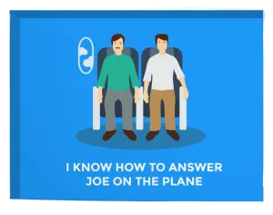 Joe On The Plane - Canvas