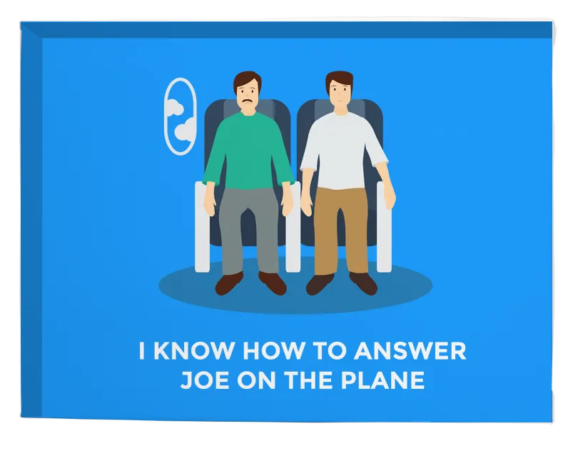 Joe On The Plane - Canvas