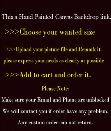 Kate Custom Hand Painted Canvas Backdrop Background Photography