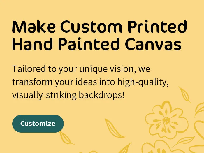 Kate Custom Hand Painted Canvas Backdrop Background Photography