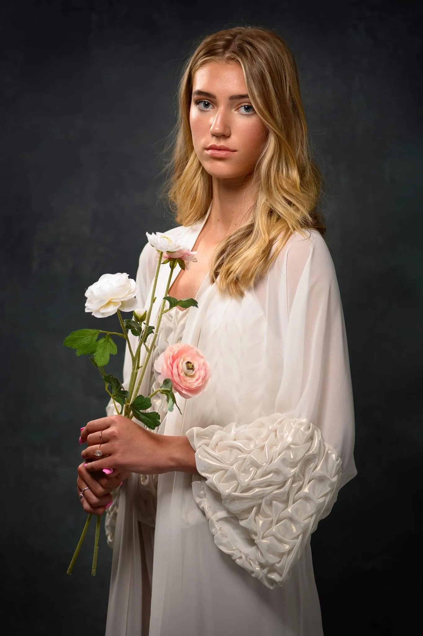 Kate Mid Grey Spray Painted Abstract Texture Backdrop