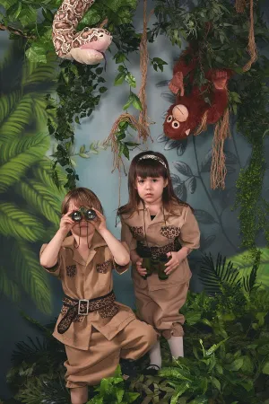 Kate Misty jungle Spray Painted Backdrop