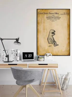 Kermit the Frog Patent Print| Framed Art Print