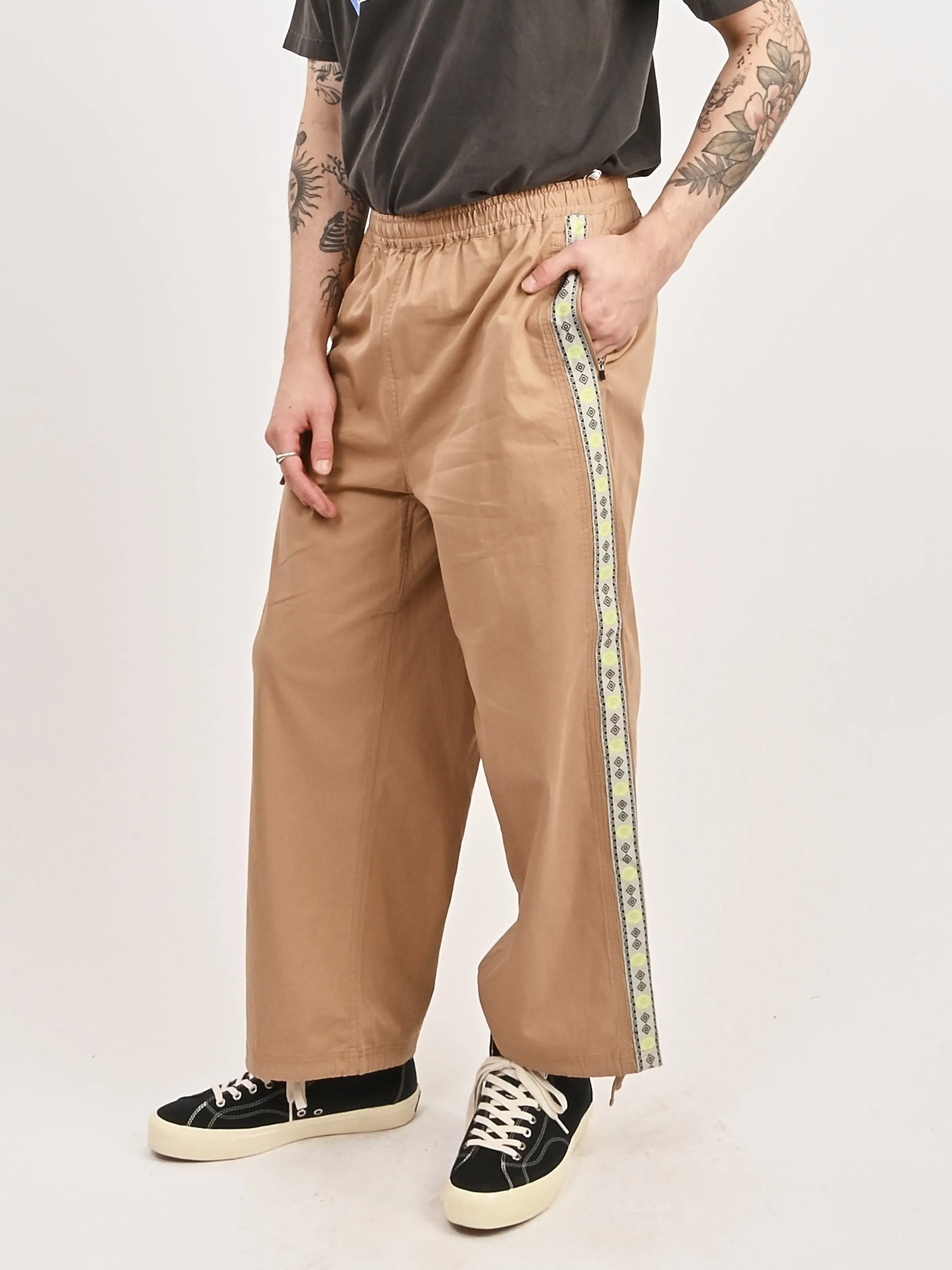 Khaki Helio Track Pants