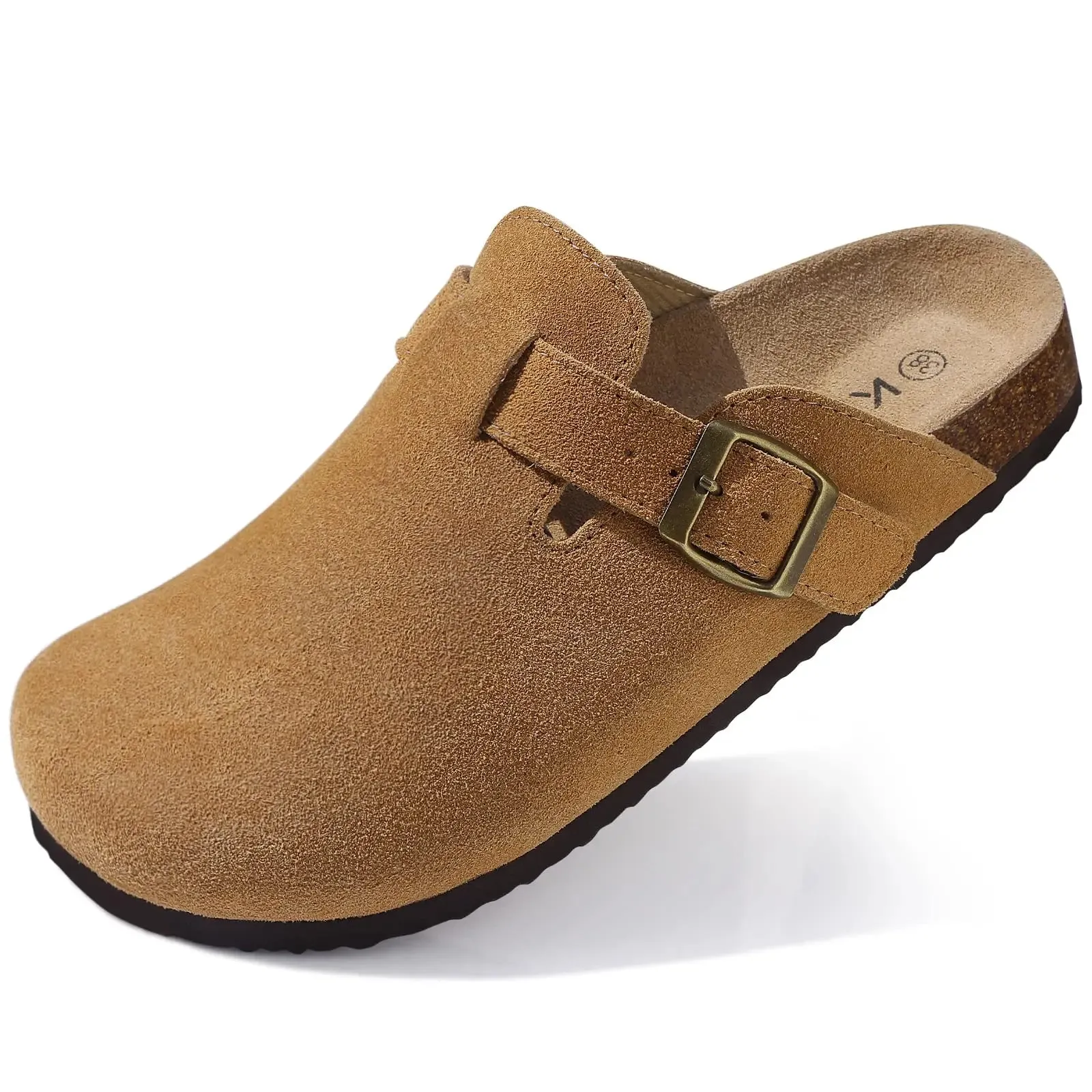 Kidmi Women's Suede Clogs Slippers