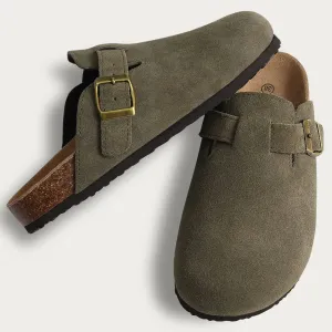 Kidmi Women's Suede Clogs Slippers