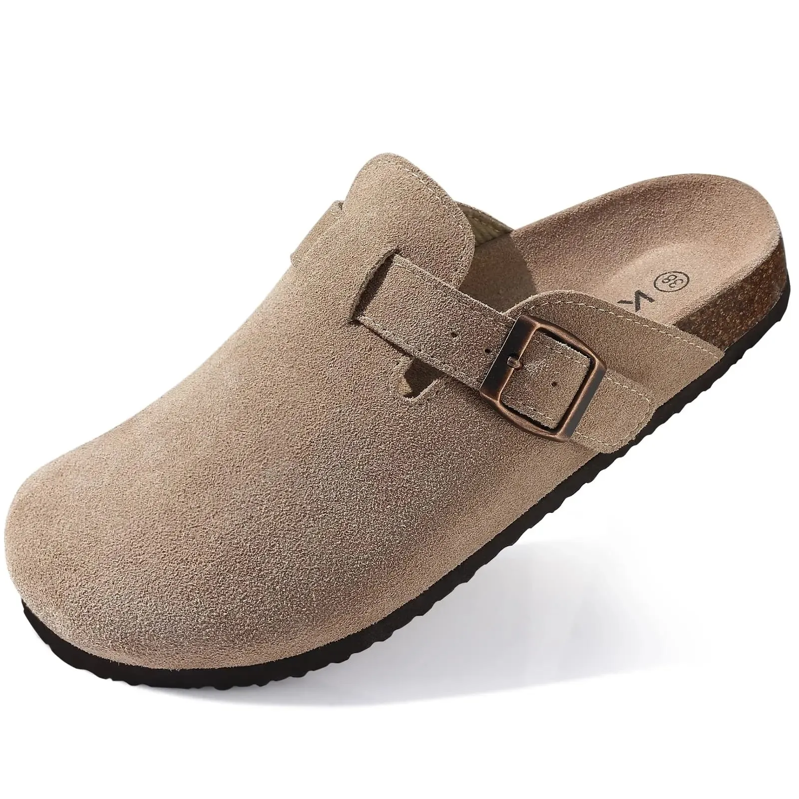Kidmi Women's Suede Clogs Slippers