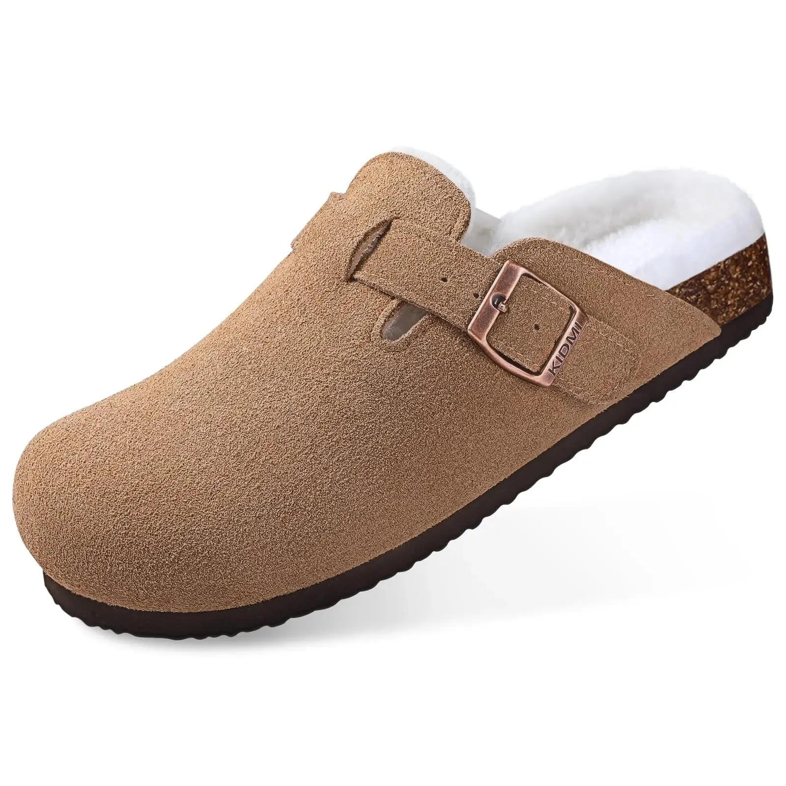 Kidmi Women's Suede Clogs Slippers