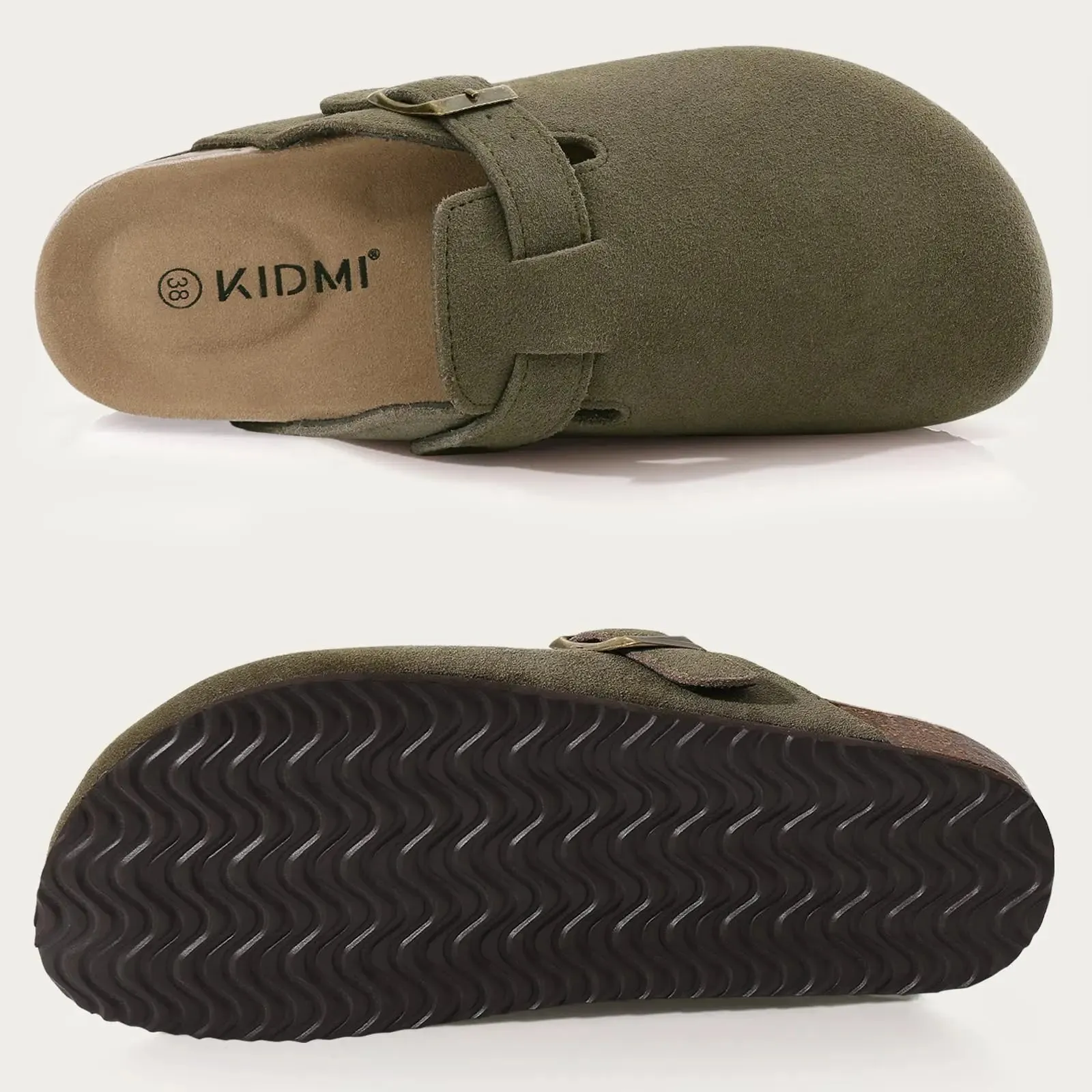 Kidmi Women's Suede Clogs Slippers