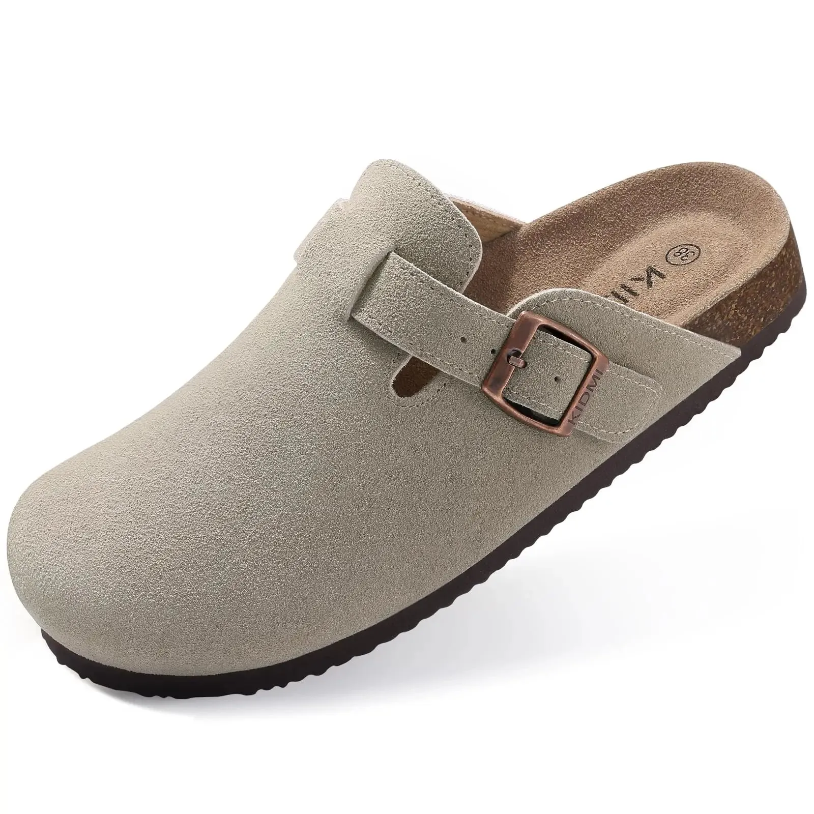 Kidmi Women's Suede Clogs Slippers