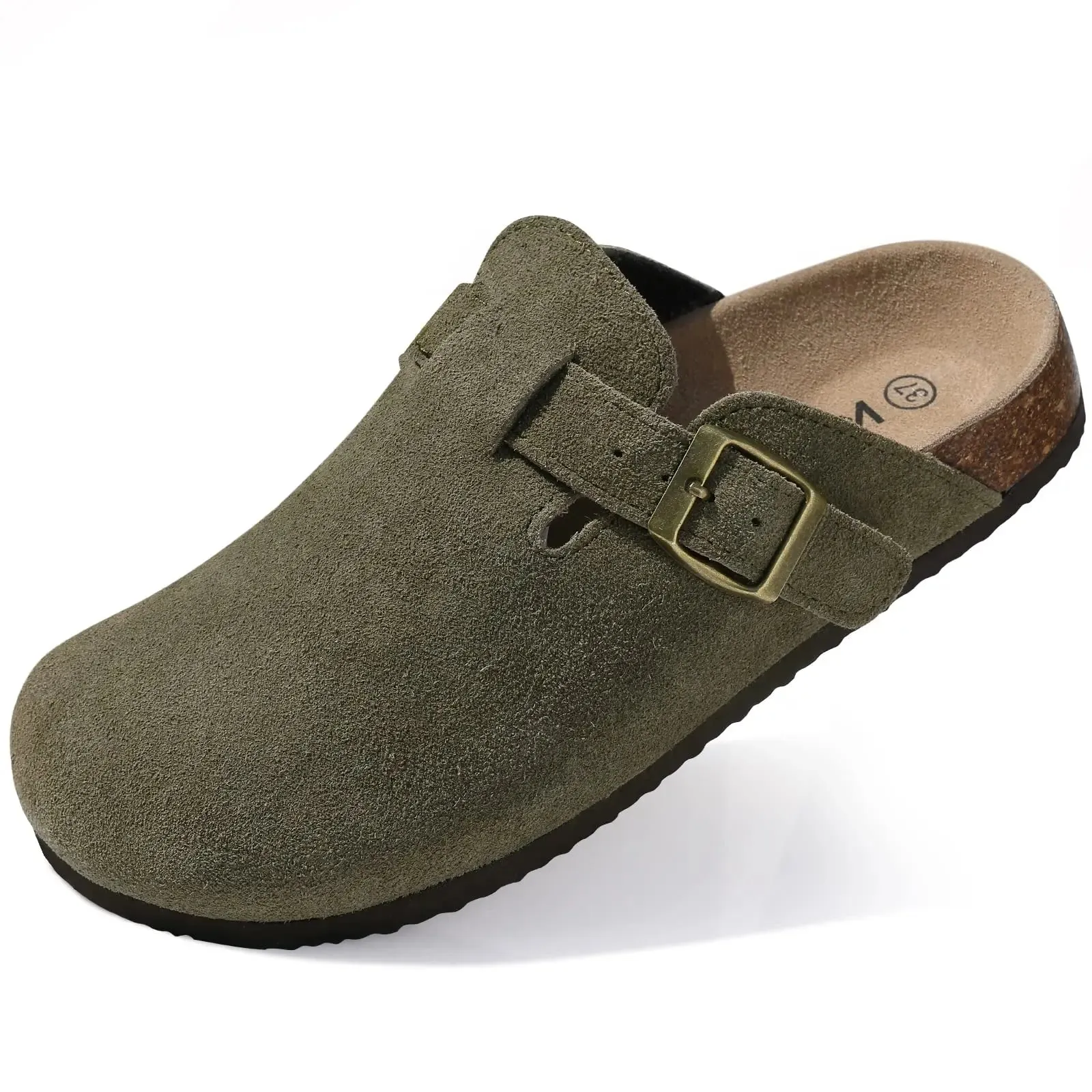 Kidmi Women's Suede Clogs Slippers