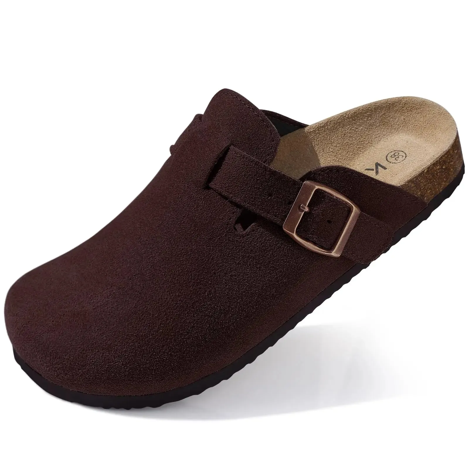 Kidmi Women's Suede Clogs Slippers