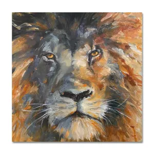 King 18X18 Oil On Canvas