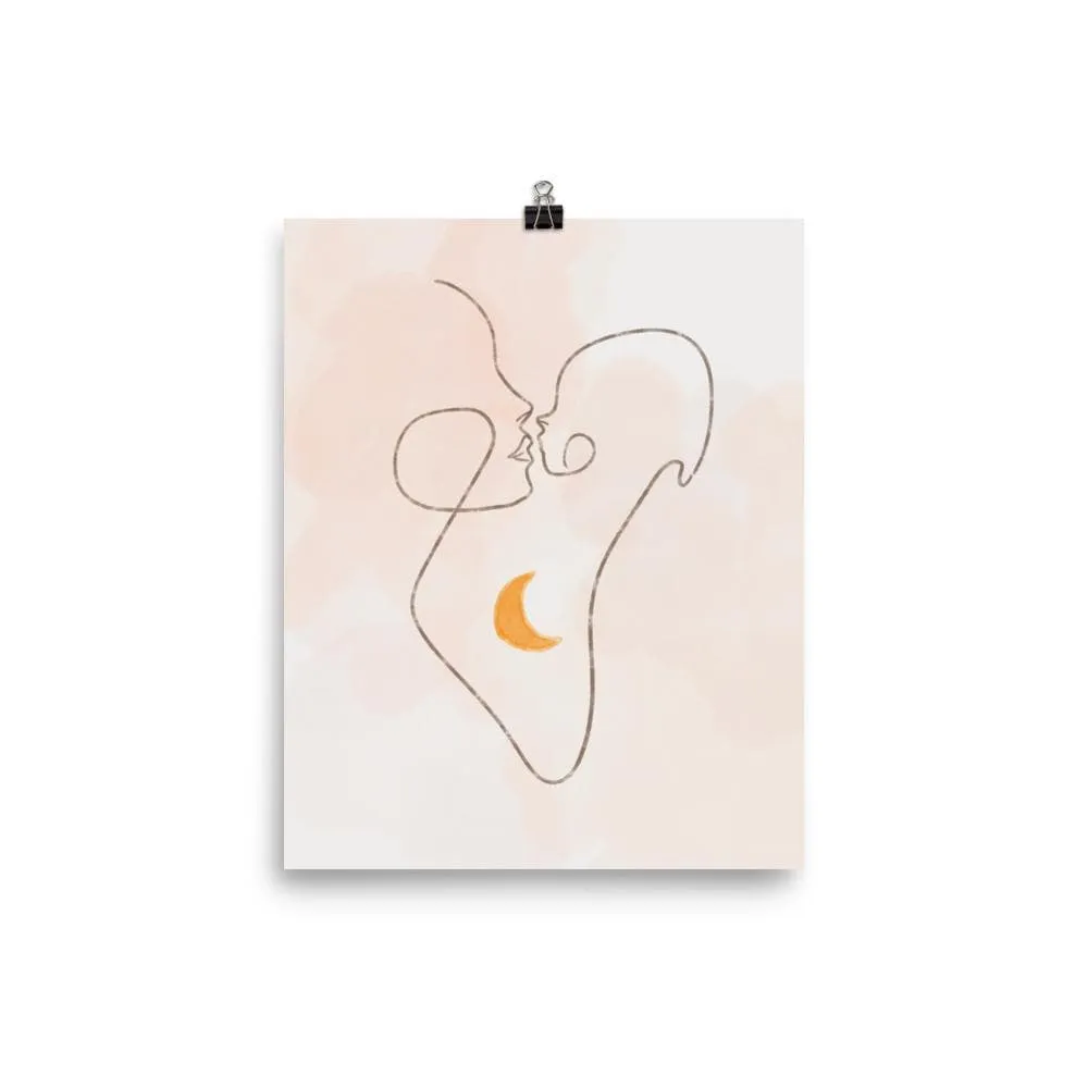 Kissed by the Moon Poster