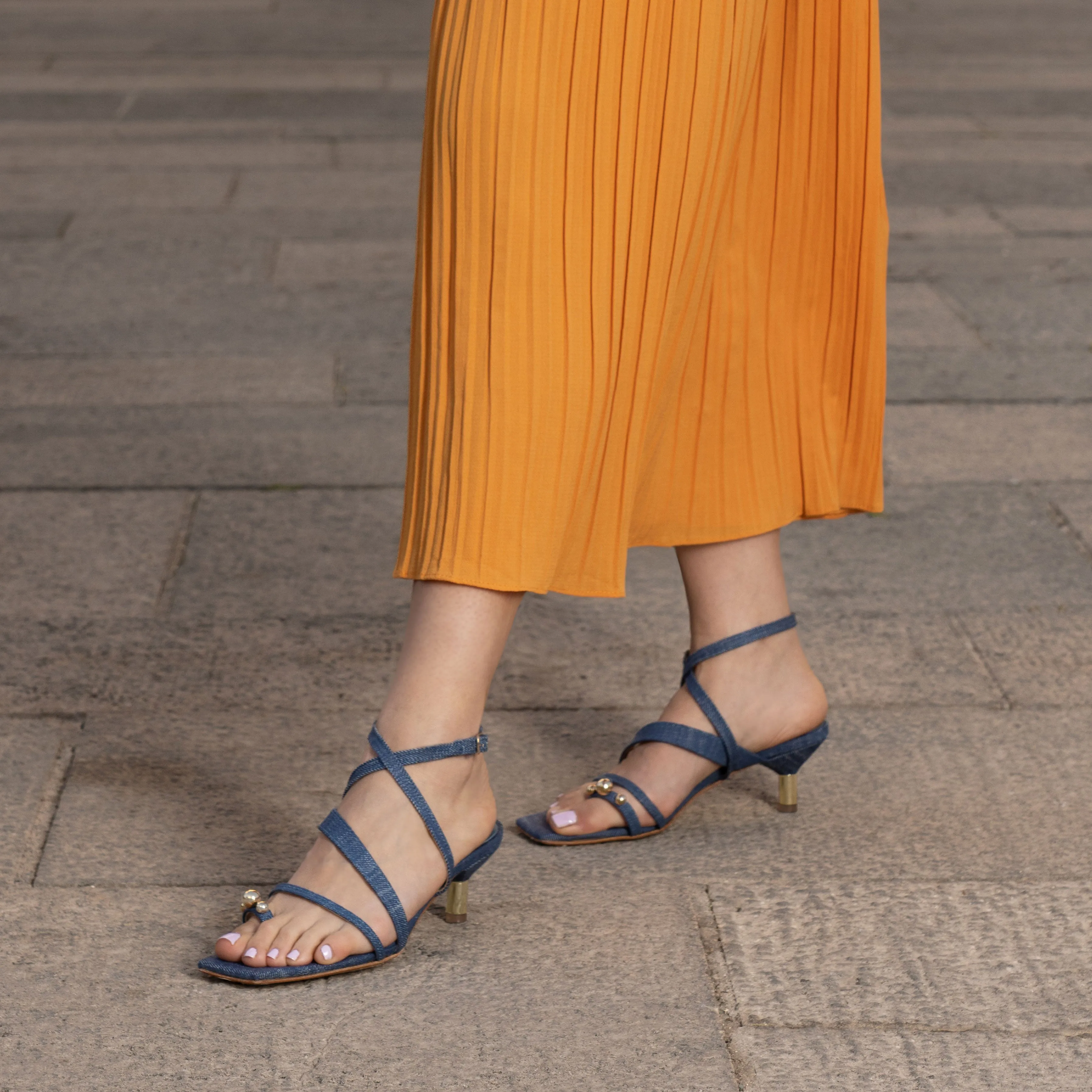 Kublai Denim Sandals