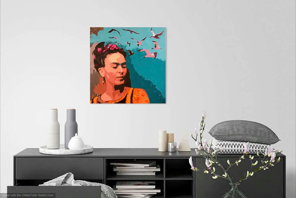 La Imaginación de Frida Art Canvas Print