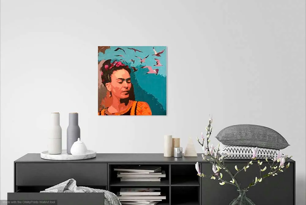 La Imaginación de Frida Art Canvas Print