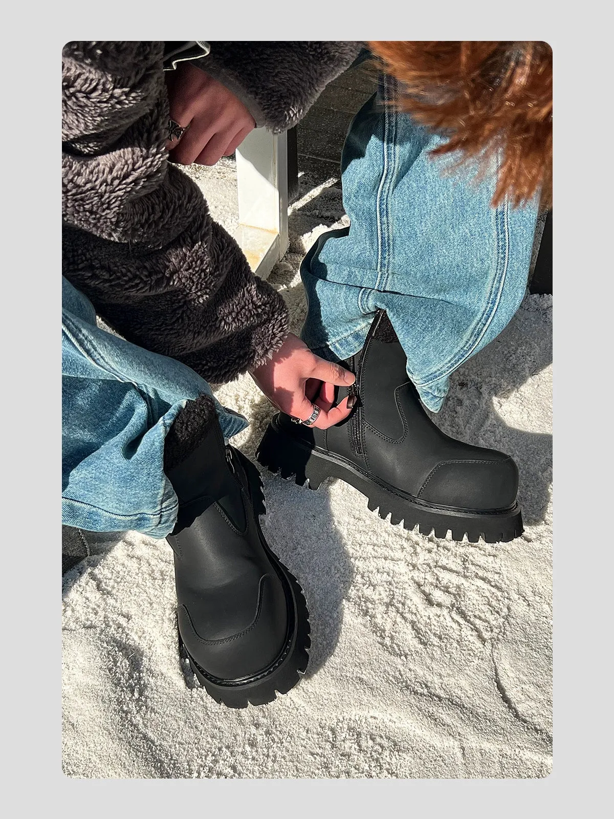 Lambswool Plush Thick-Soled Snow Boots