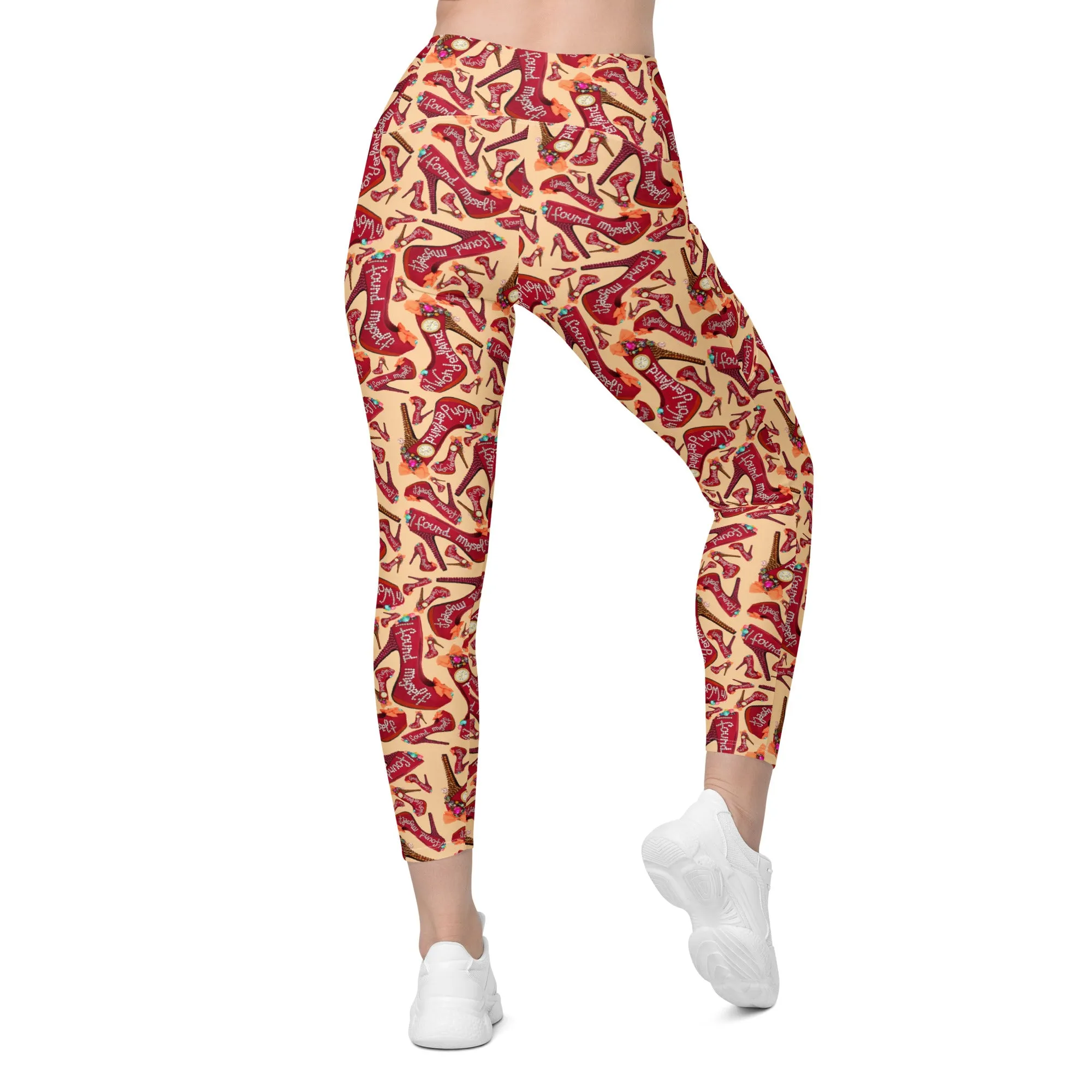 Leggings with pockets 'Wonderland Shoes'