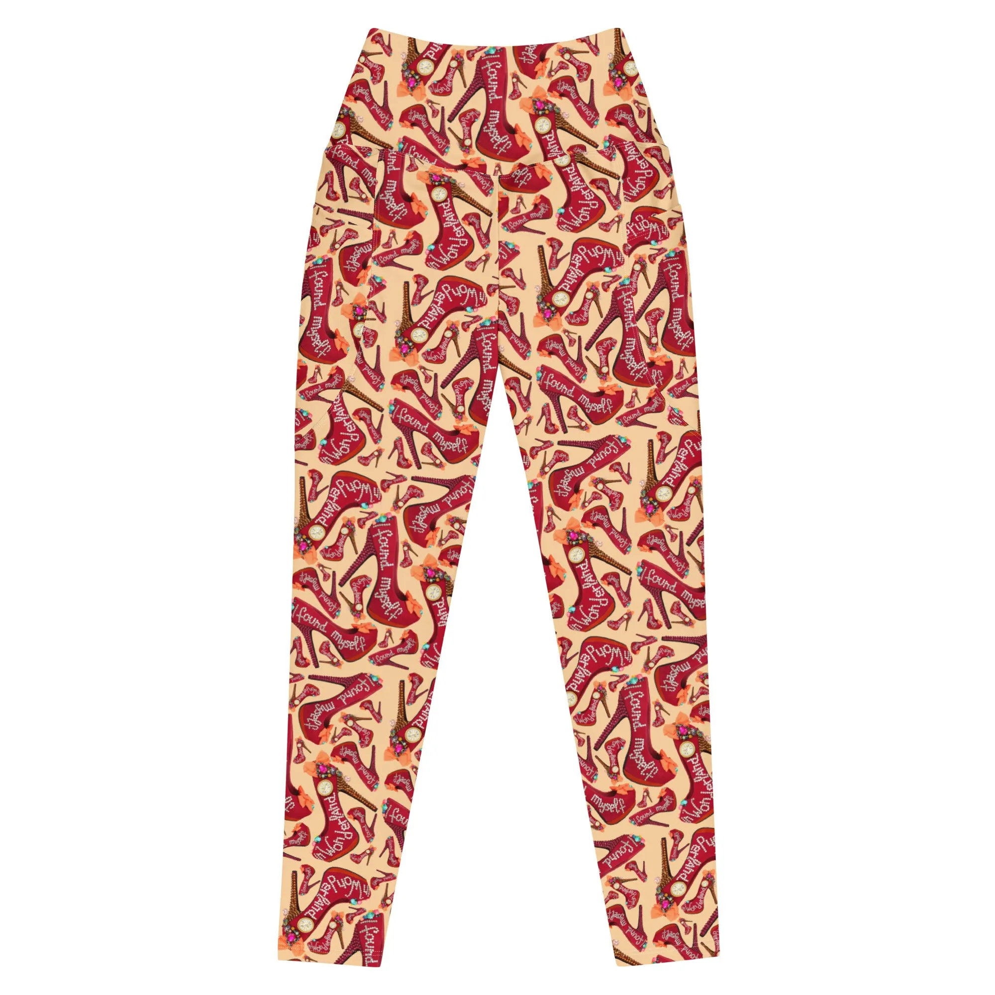 Leggings with pockets 'Wonderland Shoes'