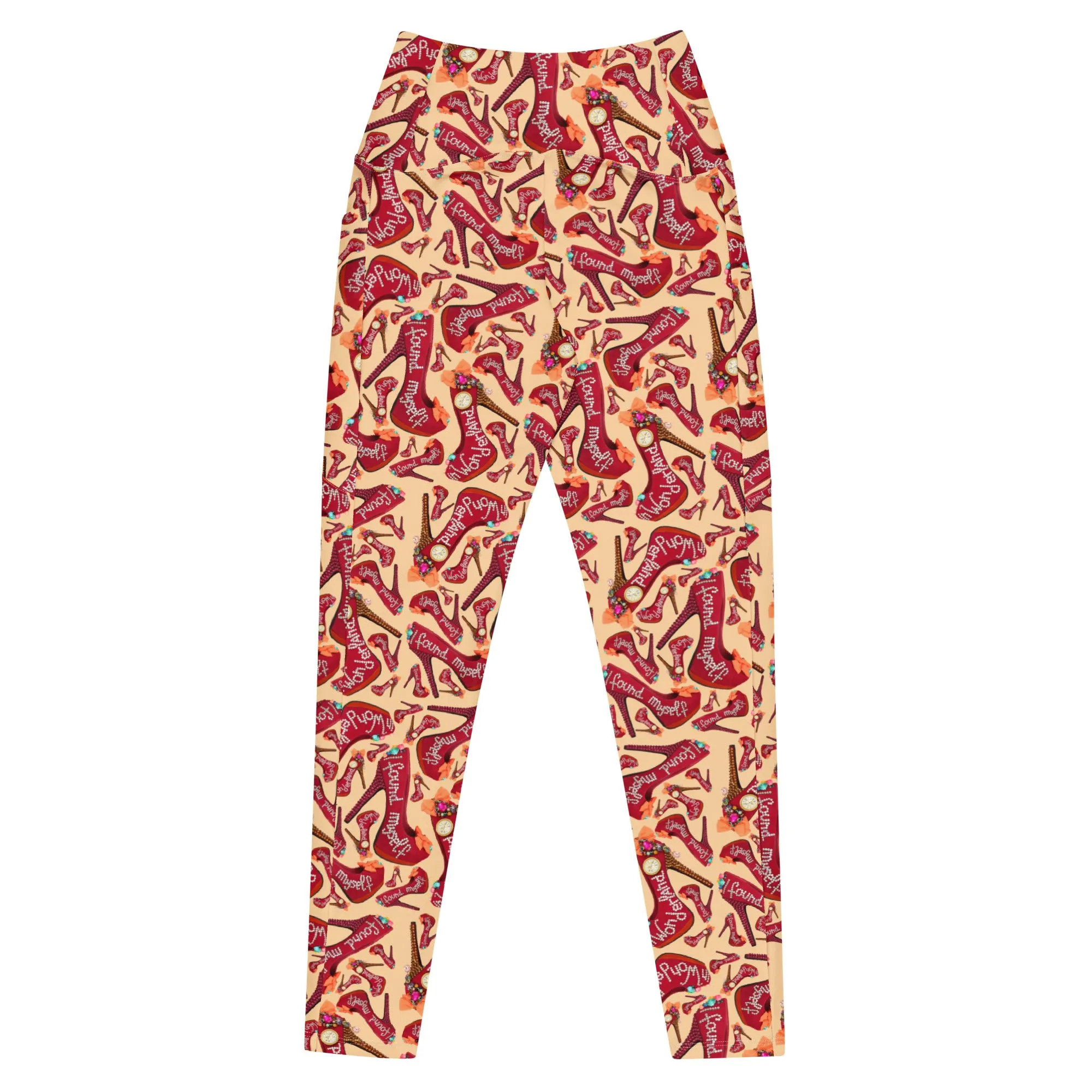 Leggings with pockets 'Wonderland Shoes'