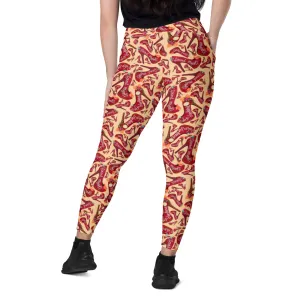 Leggings with pockets 'Wonderland Shoes'
