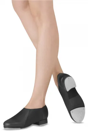 Leo Black Slip-On Jazz Tap Shoes - Adult