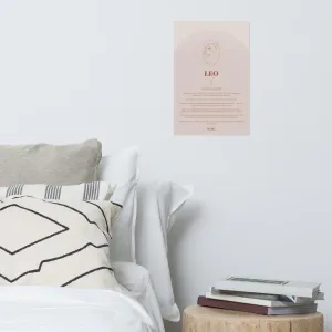Leo Zodiac Poster