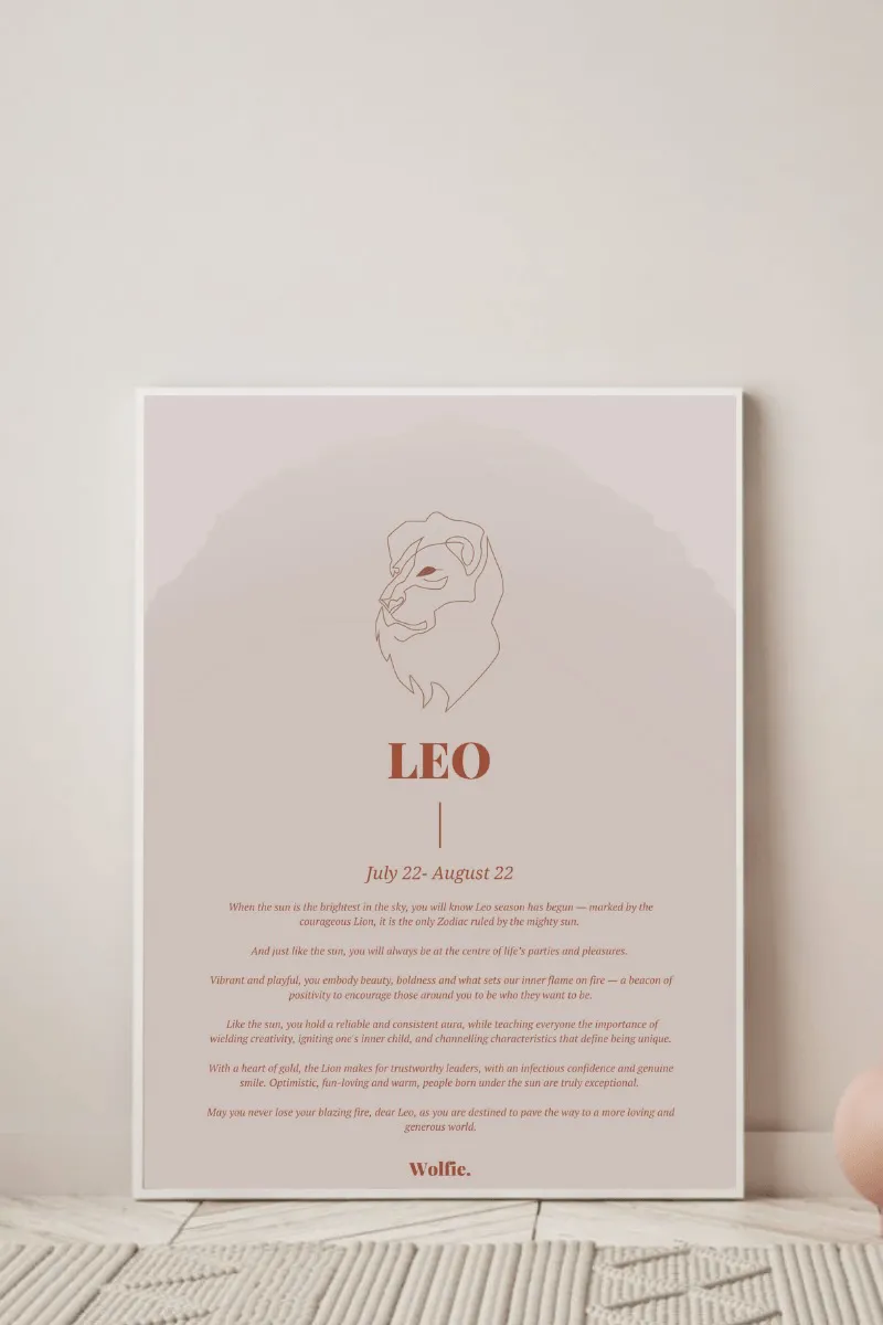 Leo Zodiac Poster