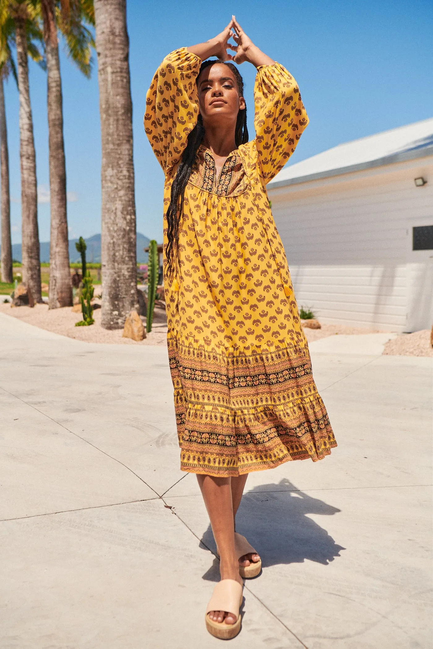 Liliana Midi Dress - Sunbeam