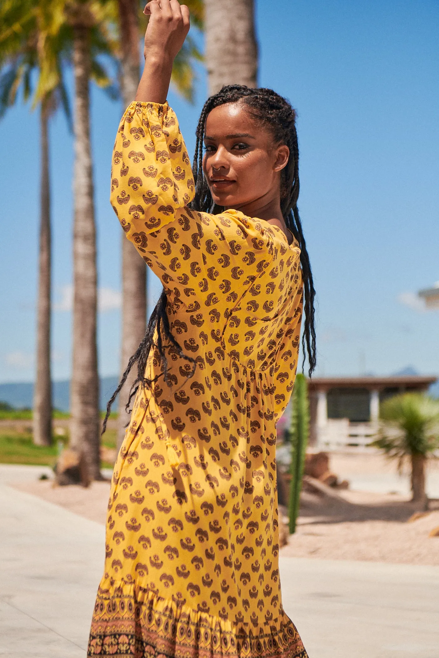 Liliana Midi Dress - Sunbeam